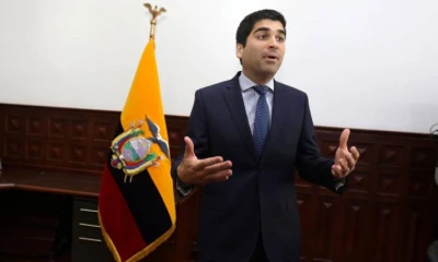 El funcionario manifestó que el “terrible suceso” será respondido con firmeza desde el Gobierno y, como lo ha dispuesto el Presidente Lenin Moreno. Foto: Expreso