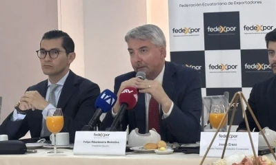 Felipe Ribadeneira, presidente de Fedexpor, brindó ayer una rueda de prensa / Foto: cortesía Ana María Cañizares