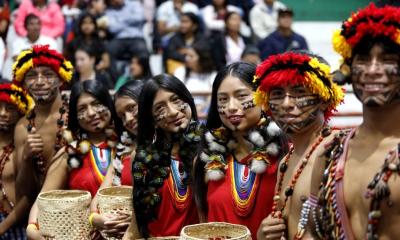 5 centros shuar, en el Bosque Kutukú Shaimi, recibieron títulos de propiedad / Foto: cortesía Presidencia