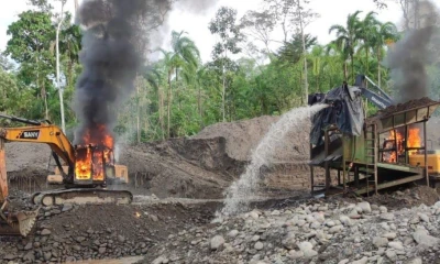El operativo militar se realizó en la parroquia Peñas, cantón Tiwintza / Foto: cortesía Ejército ecuatoriano