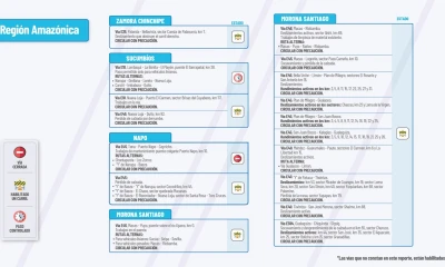  El Ministerio de Obras Públicas informa el estado de las vías de la Amazonía / Foto: cortesía MTOP 
