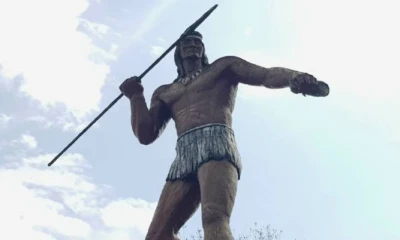 ARCHIDONA, Napo. Representación del guerrero indígena Jumandy. Foto: El Universo