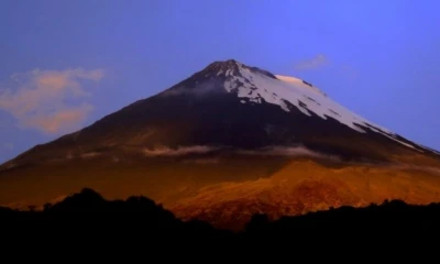 El Sangay registró descenso de material piroclástico / Foto: IG
