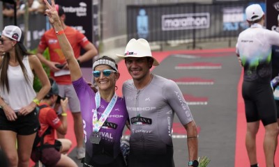 Los triatletas locales se impusieron en las dos categorías principales de una prueba que reunió a más de 2.500 participantes de 25 países / Foto: cortesía Alcaldía de Manta