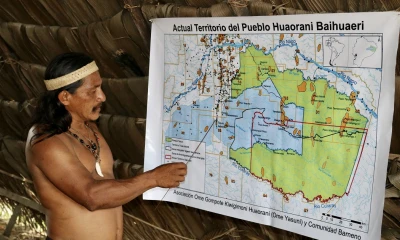 Si bien los pozos y las plataformas petroleras quedan más al norte, en la provincia de Orellana, quieren que la industria petrolera se vaya de todo el Yasuní/ Foto: cortesía EFE