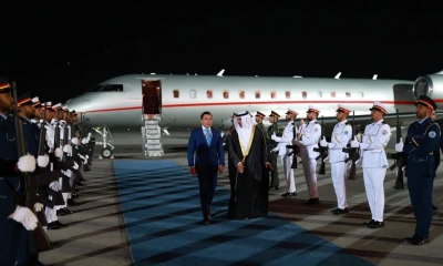 Noboa fue recibido por el ministro de Justicia de Emiratos Árabes Unidos, Abdullah bin Awad Al Nuaimi / Foto: cortesía Presidencia