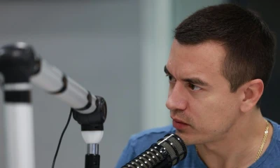 El presidente Daniel Noboa fue entrevistado hoy en radio La Suprema de Cuenca / Foto: cortesía Presidencia