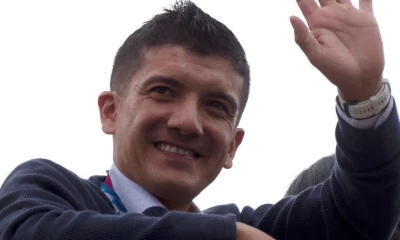 Richard Carapaz fue recibido con multitudinaria fiesta en Tulcán / Foto: EFE