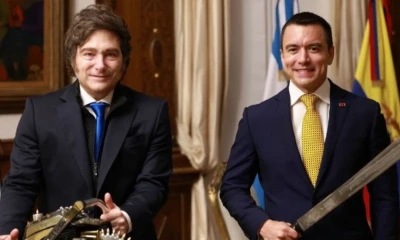 Daniel Noboa y Javier Milei se reunieron en Buenos Aires / Foto: cortesía Daniel Noboa