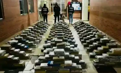 La droga fue encontrada al inspeccionar un tráiler en una comunidad de la provincia de Guayas  / Foto: cortesía Policía Nacional 