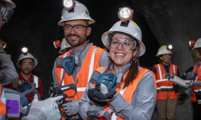 La ministra Andrea Arrobo visitó la mina Fruta del Norte en Zamora Chinchipe / Foto: cortesía Ministerio de Energía 