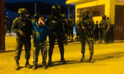 La Policía informó anoche que setenta personas han sido aprehendidas por los hechos de violencia en el país / Foto: cortesía Ejército ecuatoriano