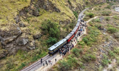 El tren era una de las principales fuentes de ingreso por turismo de Alausí / Foto: EFE