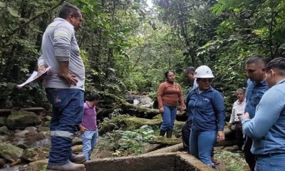 El derrame de gasolina blanca afectó al río Cascales, del cantón Gonzalo Pizarro./ Foto: cortesía