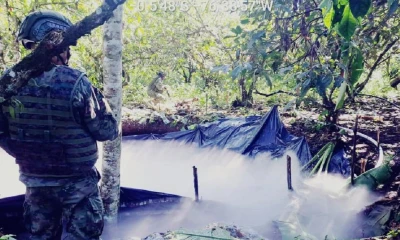 Las Fuerzas Armadas informaron que contenía 2.000 galones de gasolina blanca/ Foto: cortesía FF.AA