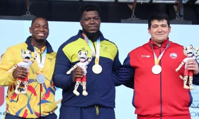 Dixon Arroyo estableció un total olímpico de 372 kg en los +109 kg. El pesista de Orellana revalidó su gran momento / Foto: cortesía Comité Olímpico Ecuatoriano