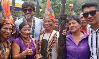El ministro de Gobierno, José De La Gasca, estuvo en Napo y Pastaza / Foto: cortesía Ministerio de Gobierno