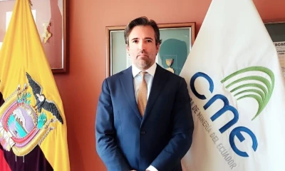 Rodrigo Darquea, vicepresidente del directorio de la CME, dio detalles del impacto de la nueva tasa / Foto: cortesía Cámara de Minería de Ecuador