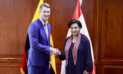 La canciller Gabriela Sommerfeld se reunió con el embajador de Canadá, Craig Kowalik / Foto: cortesía Cancillería