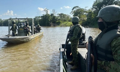 Los soldados patrullan constantemente los ríos amazónicos / Foto: cortesía Fuerzas Armadas