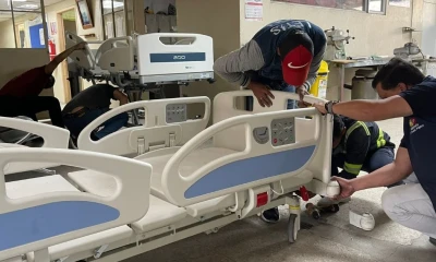 El Hospital Básico de Zumba recibió 3 camas pediátricas / Foto: cortesía Ministerio de Salud