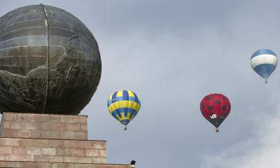 El primer Festival Internacional del Globo Mitad del Mundo 2022 congregó a 21 tripulaciones de varios países del mundo / Foto: EFE