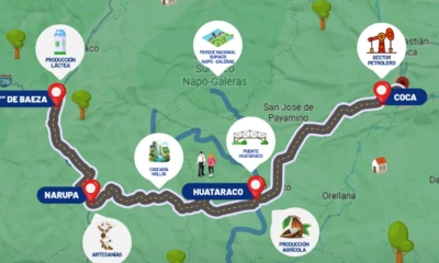 Ministerio de Infraestructura y Transporte en su cuenta de X publica el estado de las vías de la Amazonía ecuatoriana. A continuación, compartimos información que le podría interesar./ Foto: cortesía MTOP