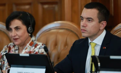 Daniel Noboa se reunió con Giovanni Melillo, procurador nacional Antimafia y Antiterrorismo de Italia / Foto: cortesía Presidencia