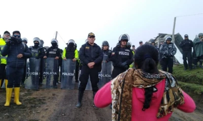 El proyecto minero Río Blanco, en Azuay, generó varias protestas en el pasado / Foto: cortesía