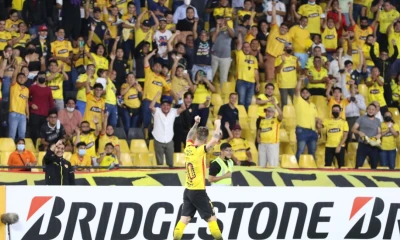 Barcelona ganó con gol olímpico en la Sudamericana / Foto: EFE