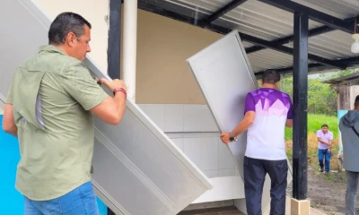 Los materiales fueron trasladados meses atrás hasta el Alto Nangaritza / Foto: cortesía MEDC