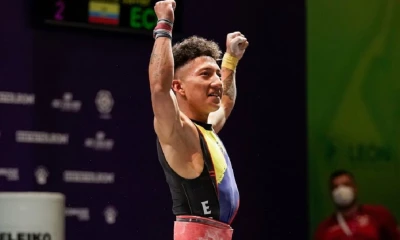 Alexis Endara y Jessica Palacios brillaron en el Mundial Juvenil de Pesas / Foto: cortesía Comité Olímpico Ecuatoriano
