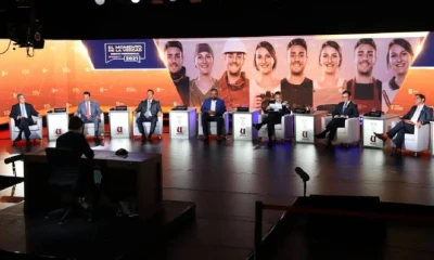 Fueron algunas de las propuestas presentadas en un debate electoral organizado por la Cámara de Comercio de Guayaquil. Foto: EFE