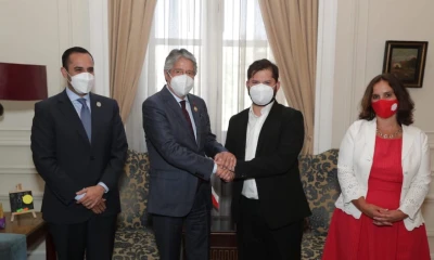 Lasso se reunió con Boric, Castillo y Abinader / Foto: cortesía de la Secretaría General de Comunicación de la Presidencia