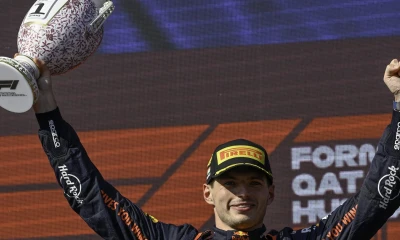 Verstappen, de 25 años, logró en el Hungaroring su cuadragésima cuarta victoria en la categoría reina, esta vez saliendo desde la segunda plaza/ Foto: cortesía EFE