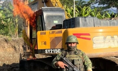 El operativo tuvo lugar en el sector comunidad Sindy 2 de Tena / cortesía FF.AA.