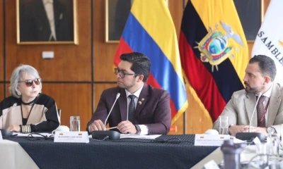 María Antonia Velasco, embajadora de Colombia en Ecuador, estuvo en la Asamblea Nacional / Foto: cortesía Asamblea Nacional