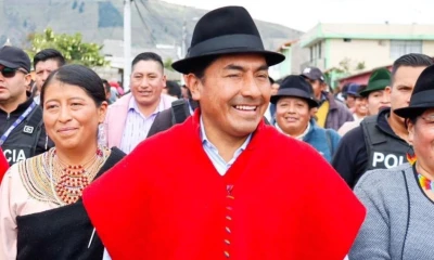 Leonidas Iza quedó tercero en la primera vuelta presidencial / Foto: cortesía Leonidas Iza 