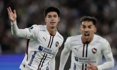 El boliviano Gabriel Villamil anotó 2 goles ante Palmeiras / Foto: EFE