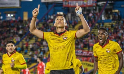 Miguel Parrales anotó el segundo gol torero frente a El Nacional / Foto: cortesía Barcelona