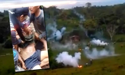 Protestas en Putumayo // Fotos: Twitter @carolltejada - Facebook Prisma Noticia