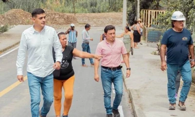 Germán Flores, alcalde de Puyo, inspeccionó el estado de varias obras/ Foto: cortesía Municipio de Puyo