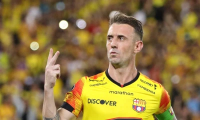 Damián Díaz anotó el primer gol frente a Liga / Foto: EFE