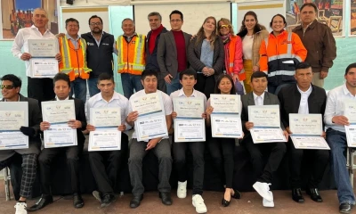 21 personas recibieron una certificación en carpintería y concreto / Foto: cortesía DPM