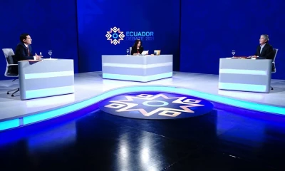 Debate presidencial favoreció a Lasso, según sondeo / Foto: Cortesía del CNE