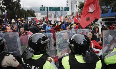 Vargas exigió a Noboa que ordene la liberación de los detenidos durante las manifestaciones / Foto: EFE