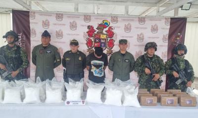 Participaron tropas de la Fuerza de Tarea Hércules, la Fuerza Aeroespacial Colombiana, con el apoyo de las Fuerzas Armadas del Ecuador / Foto: cortesía Ejército Nacional de Colombia