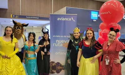 El primer vuelo salió del Aeropuerto Mariscal Sucre con 160 pasajeros./ Foto: cortesía Nicolás Larenas