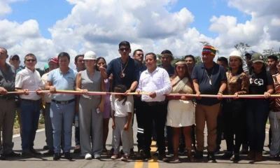 La vía Puma fue asfaltada con una inversión de $ 3’410.885 / Foto: cortesía Secretaría Técnica de la Amazonía