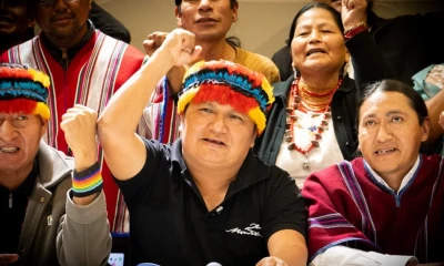 Exigió transparencia en la investigación de la muerte del comunero Efraín Fuerez./ Foto: cortesía Conaie